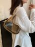 Mini Hobo Bag Zipper Fashion Clear PVC