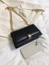 Small Magnet Square Bag Funky Black Chain Strap