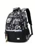 Medium Classic Backpack Letter Print For School