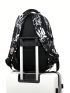 Medium Classic Backpack Letter Print For School