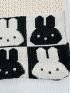 Cartoon Rabbit Pattern Crochet Bag Cute Hollow Out No-closure Polyester