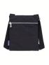 Mini Square Bag Nylon Patch Decor Multi Zip Casual