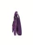 Mini Square Bag Patch Decor Purple Nylon Casual