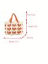 Two Tone Crochet Bag Heart Pattern Vacation