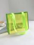 Funky Style Tote Bag Neon Green PVC