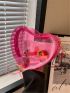 Mini Novelty Bag Clear Design Heart Shaped