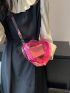 Mini Novelty Bag Clear Design Heart Shaped