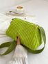 Medium Crossbody Bag Solid Color Polyester