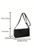 Medium Hobo Bag Solid Color Casual Style