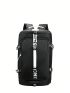 Black Classic Backpack Large Capacity Pocket Front Adjustable Strap