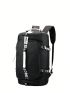 Black Classic Backpack Large Capacity Pocket Front Adjustable Strap