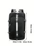 Black Classic Backpack Large Capacity Pocket Front Adjustable Strap