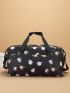 3pcs Bag Set Travel Bag Double Handle Square Bag Cartoon Print