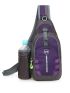 Outdoor Sports Sling Bag, Casual Nylon Crossbody Bag, Waterproof Chest Bag With Water Bottle Holder