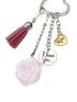 Letter Detail Heart & Tassel Decor Bag Charm Mother's Day Gift For Mom