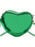 Mini Novelty Bag PVC Green Heart Design Fashionable