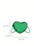 Mini Novelty Bag PVC Green Heart Design Fashionable