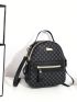 Adjustable Strap Women's Work Backpack, Zipper Commuter Bag