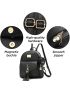 I IHAYNER Girls Fashion Backpack Mini Purse Backpack for Women Small Leather Backpack Purse for Teen Girls with Kitty Coin Purse