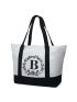 BeeGreen Initial Large Canvas Tote Bags with Zipper Pocket Unique Embroidery Cloth Bags Personalized Birthday Gifts for Women Girls Friends B