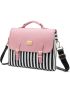 Computer Bags for Women, Laptop Bag 14 Inch, Laptop Case with Trolley Sleeve, Pink Messenger Bag, Super Cute Laptop Sleeve