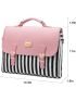 Computer Bags for Women, Laptop Bag 14 Inch, Laptop Case with Trolley Sleeve, Pink Messenger Bag, Super Cute Laptop Sleeve