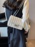 Mini Quilted Pattern Chain Square Bag Fashion White