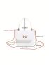 Mini Bow Decor Flap Square Bag Bow Detail