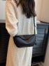 Small Shoulder Bag Solid Color Minimalist Style