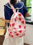 Cherry Graphic Classic Backpack Medium Zipper Preppy