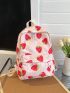 Cherry Graphic Classic Backpack Medium Zipper Preppy