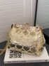 Sequin Decor Evening Bag Kiss Lock Glamorous, Perfect Bride Purse For Wedding, Prom & Party Events