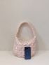 Quilted Hobo Bag Holographic Medium Zipper Funky