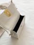 Mini Metal Decor Flap Square Bag Fashion White