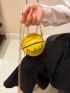 Mini Circle Bag PU Basketball Design Fashionable