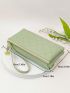 Quilted Long Wallet PU Green Fashionable