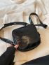 Mini Minimalist Square Bag Fashion Black With Zipper