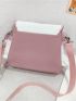 Bow Decor Cartoon Design Crossbody Bag Cute Pink