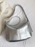 Metallic Crossbody Bag Funky Silver