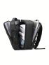 Medium Functional Backpack Zip Front With USB Charging Port Expandable Capacity