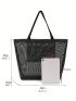 Minimalist Beach Bag With Inner Pouch, Clear Bag