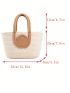 Fashion Women Shoulder Bag Woven Straw Bag Designer Handbag Large Capacity Tote Beach Purse