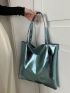 Medium Shoulder Tote Bag Metallic Funky