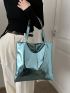 Medium Shoulder Tote Bag Metallic Funky