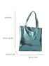 Medium Shoulder Tote Bag Metallic Funky