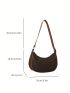 Small Geometric Pattern Hobo Bag Contrast Binding