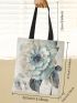 Small Shopper Bag Floral Graphic Preppy