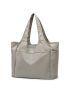 Minimalist Shopper Bag Solid Color Waterproof Wet Dry Pockets