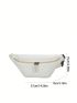 Minimalist Fanny Pack Large Capacity White Zipper