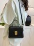 Mini Metal Decor Flap Square Bag Top Handle